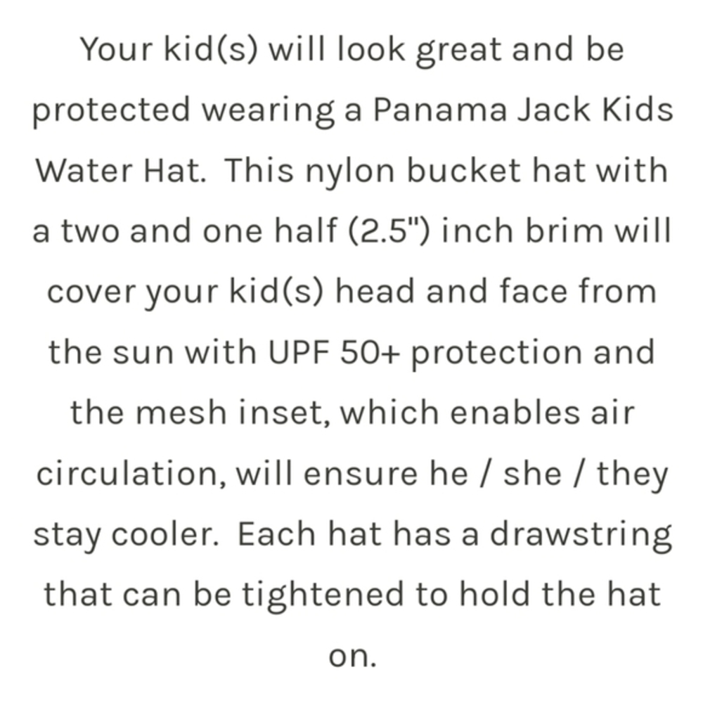 Panama Jack Red Kids Hat Water Beach‎ Sun - Picture 3 of 9